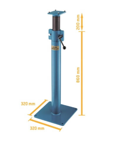 Colonne réglable pour Etau Heuer 75M5/160 (860-1060 mm) - charge admi. 16 à 29 kg