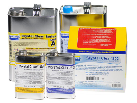 CRYSTAL CLEAR® 202 (2 Pots A = 3.63 kg + B = 3.27 kg) -Ratio: 100A=90B au poids