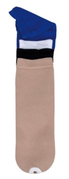 [N25A10-40B] Bas Special 85% Coton, Couleur BLEU, avec Trou renforce